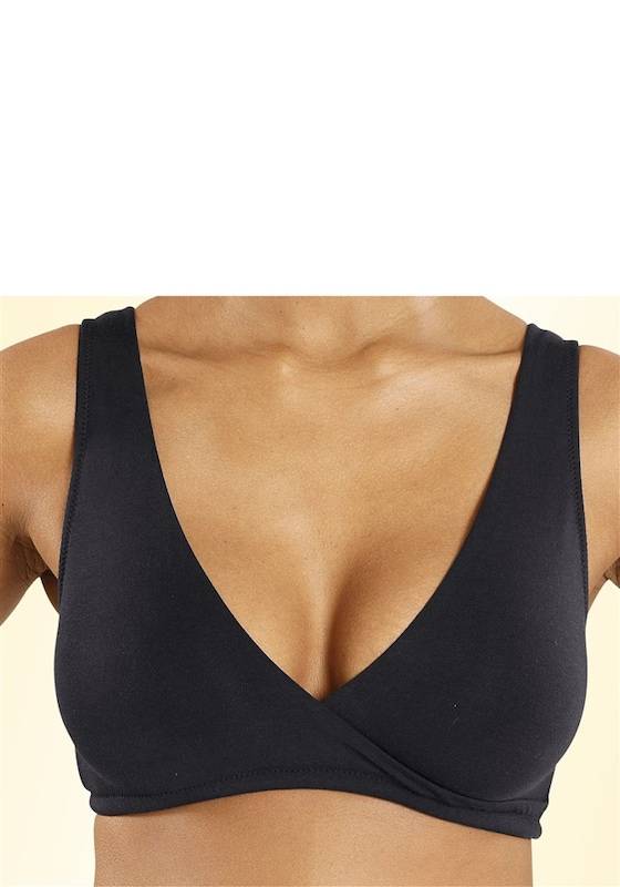 PETITE FLEUR Triangle Nursing Bra in Taupe, Black