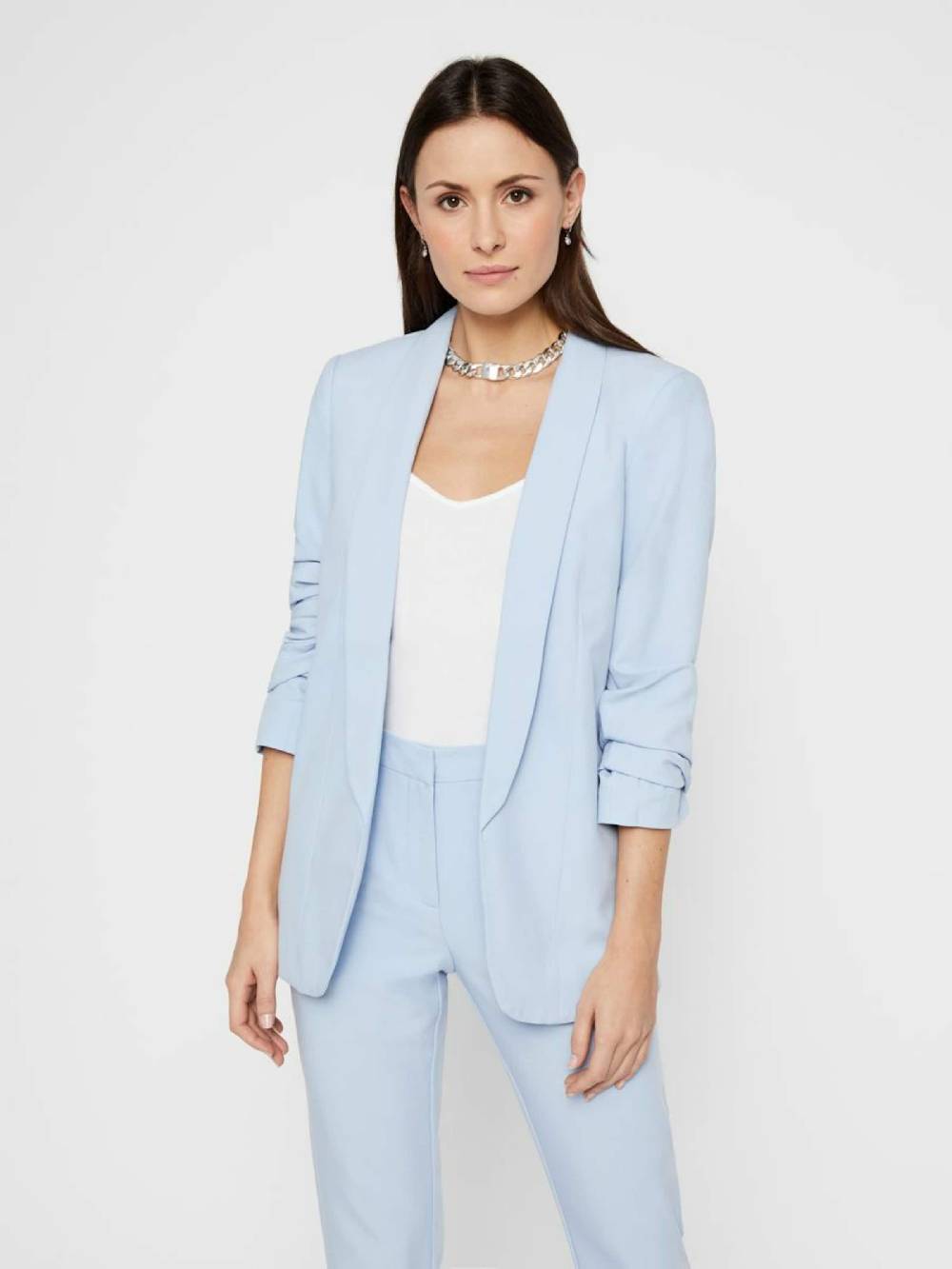 PIECES Blazer 'Bosella' In Blue