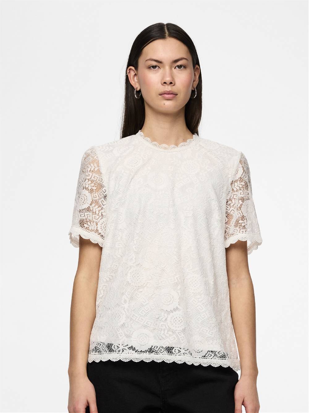 PIECES Blouse 'PCOLLINE' In White