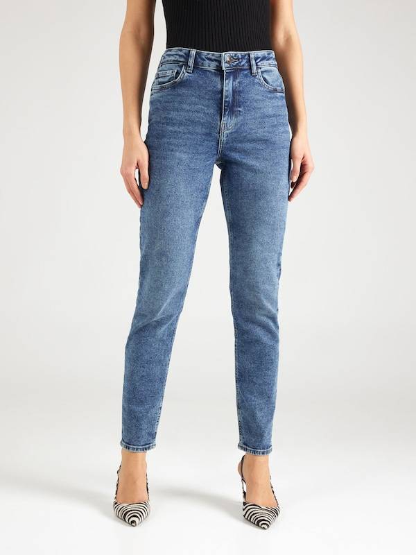 PIECES Regular Jeans 'BELLA' In Blue Denim