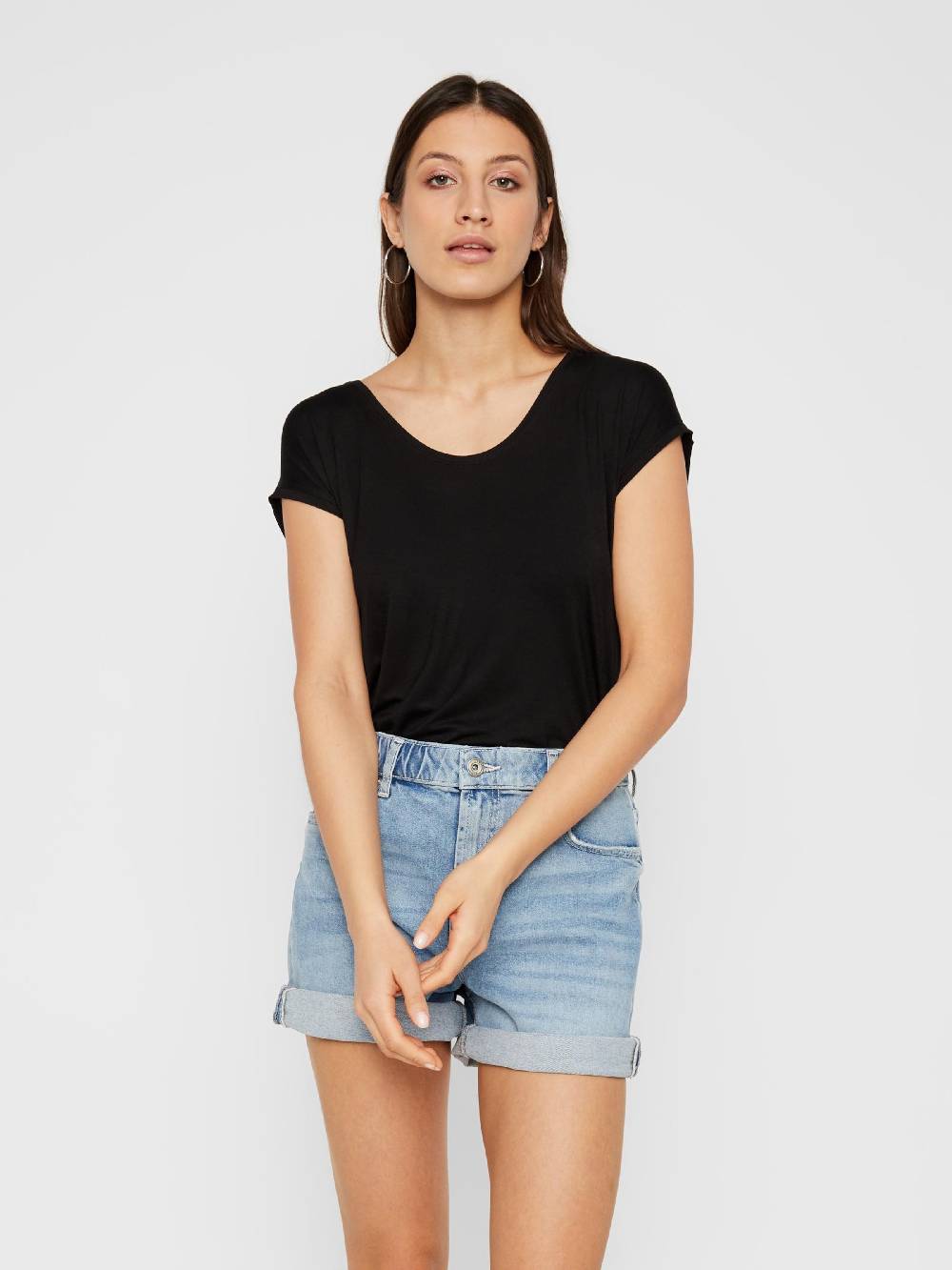 PIECES Shirt 'Billo' In Black