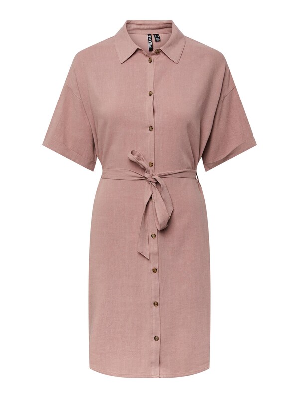 PIECES Shirt Dress 'Vinsty' in Dusky Pink