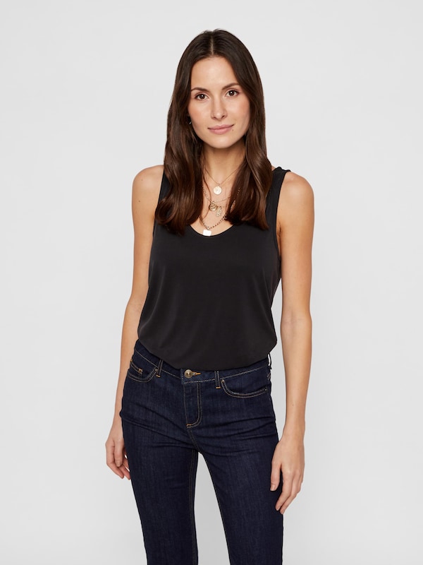 PIECES Top 'Kamala' in Black