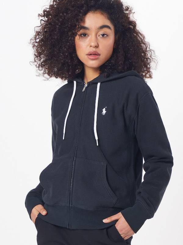 Polo Ralph Lauren Zip-Up Hoodie in Black