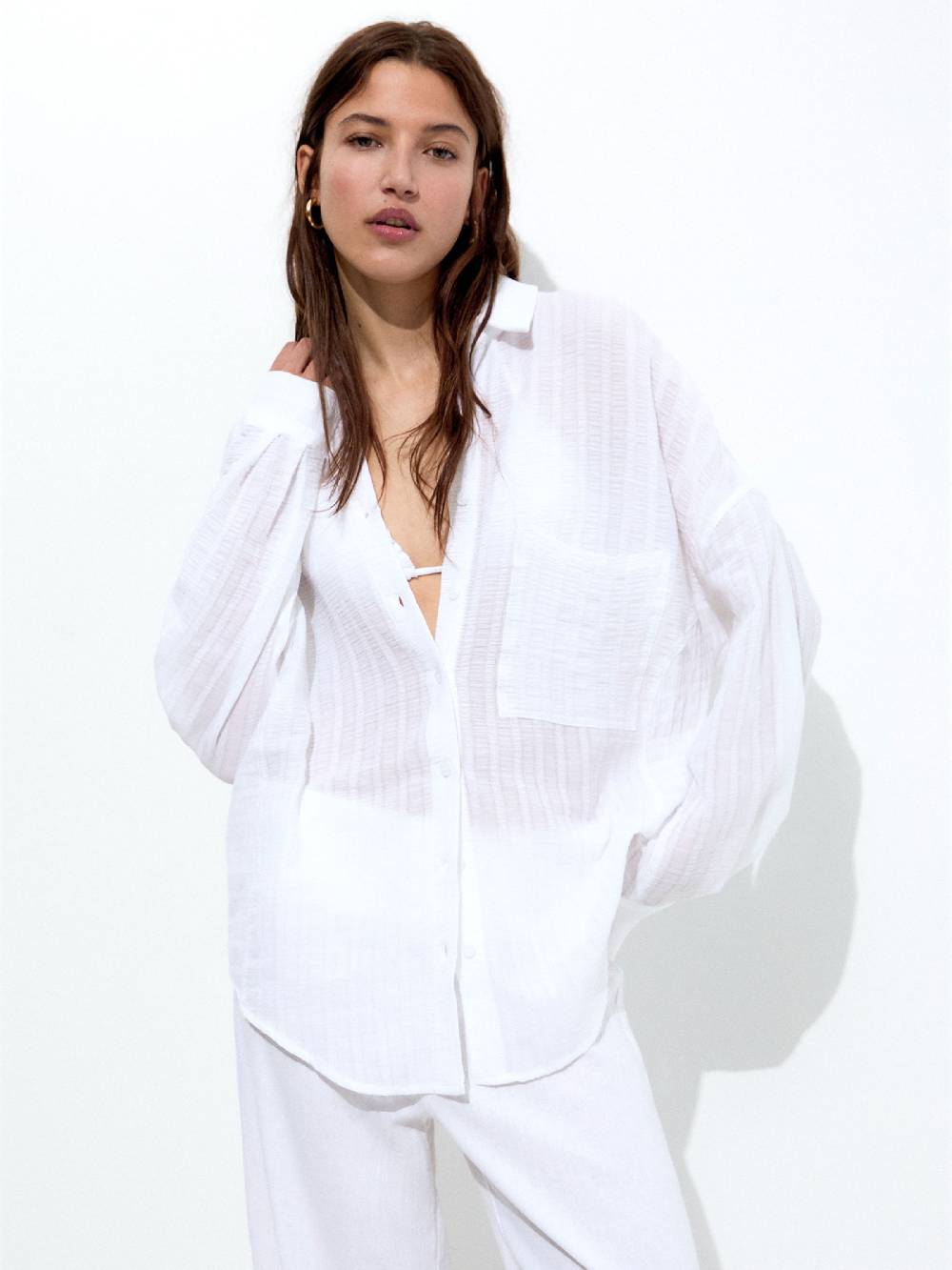 Pull&Bear Blouse In White