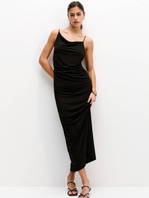 Pull&Bear Evening Dress in Black