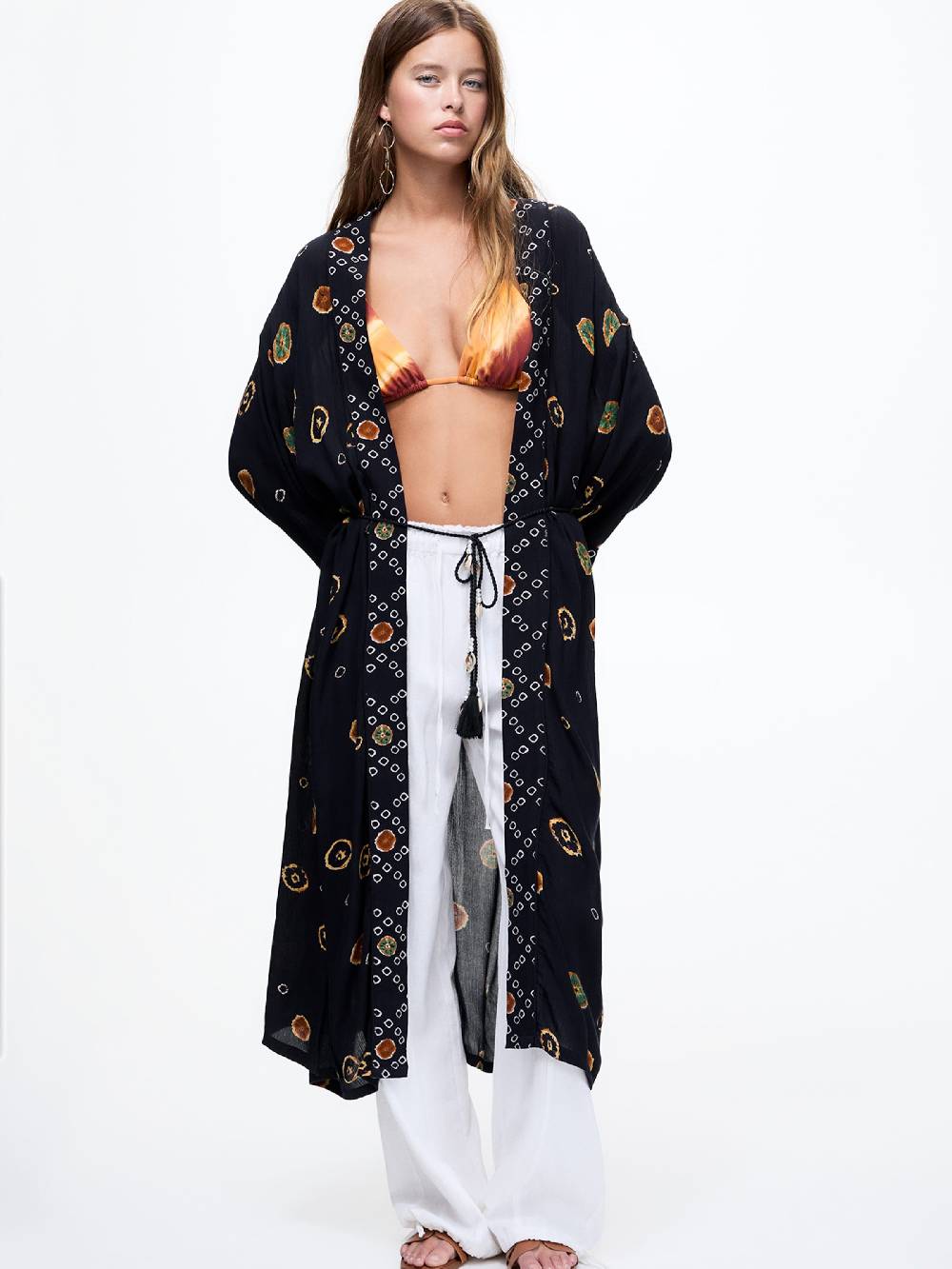 Pull&Bear Kimono In Black