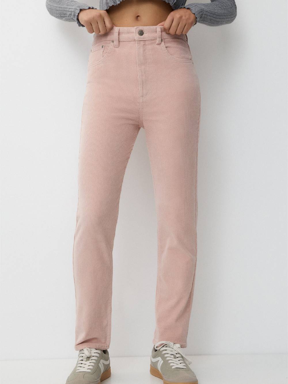 Pull&Bear Regular Pants In Pink