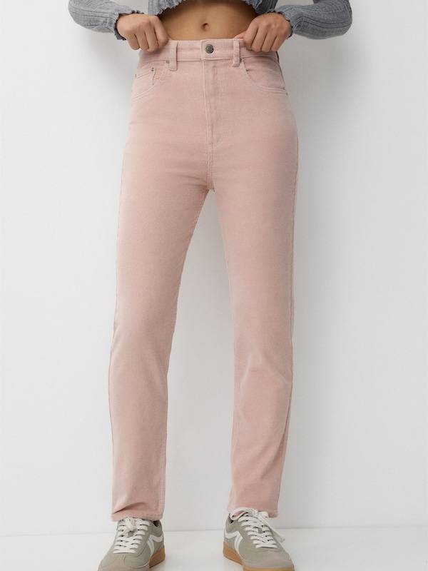 Pull&Bear Regular Pants in Pink
