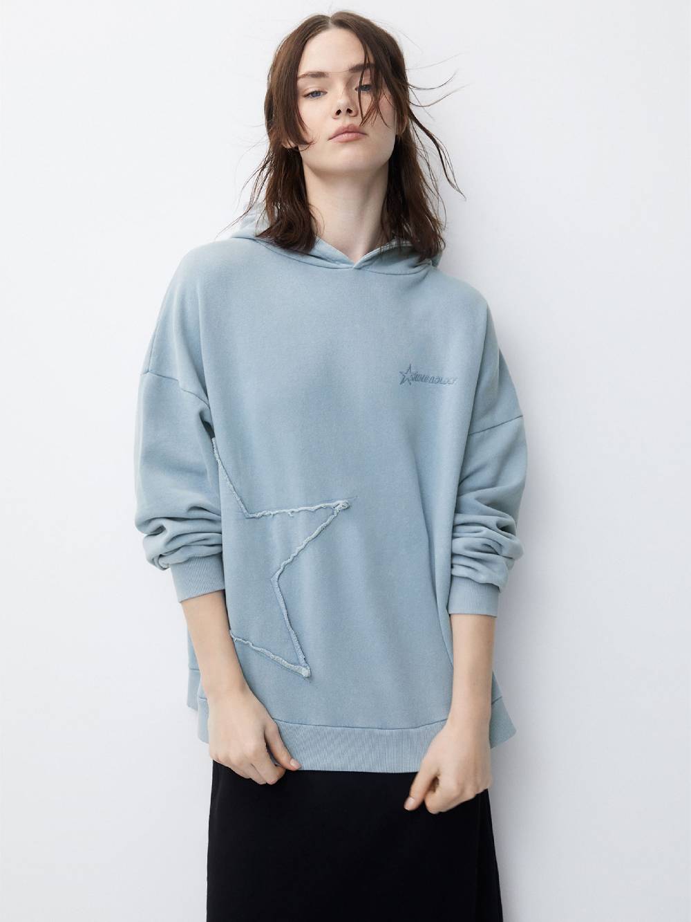 Pull&Bear Sweatshirt In Light Blue