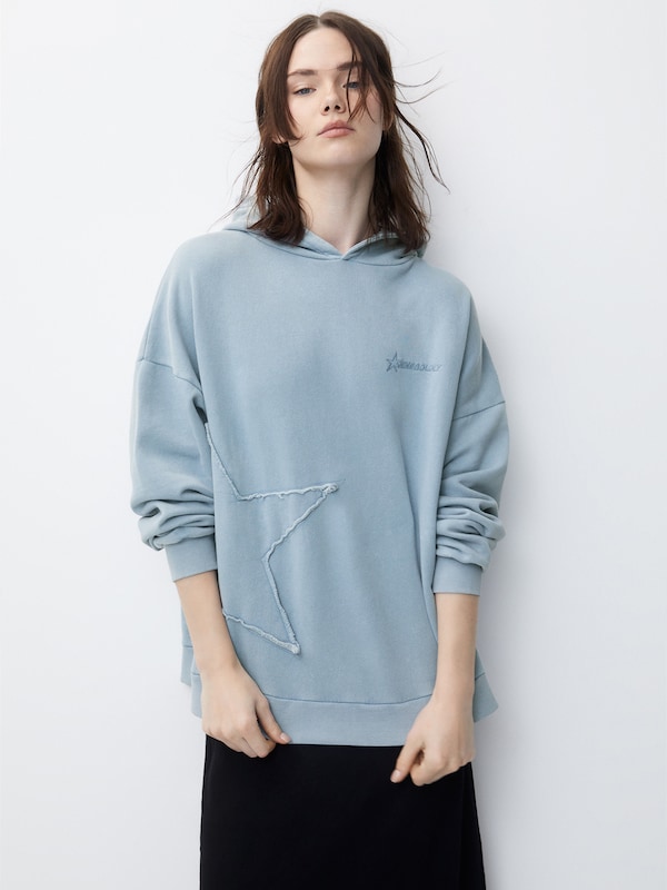 Pull&Bear Sweatshirt in Light Blue
