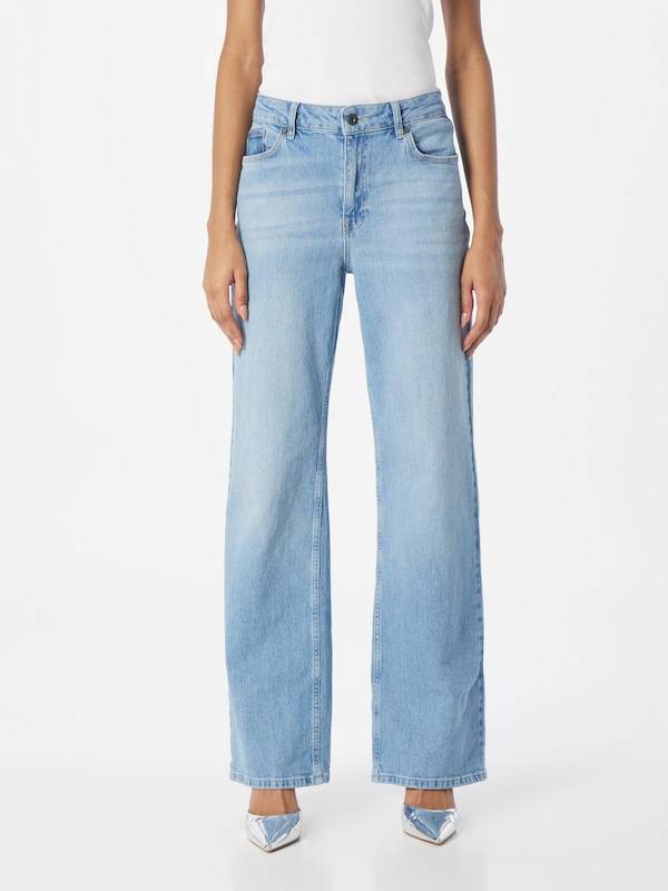 PULZ Jeans Wide leg Jeans 'Vega' in Blue Denim