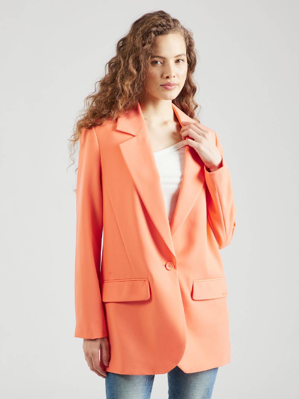 QS Blazer In Coral