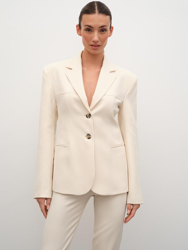 RÆRE by Lorena Rae Blazer 'Cosima' in Off White