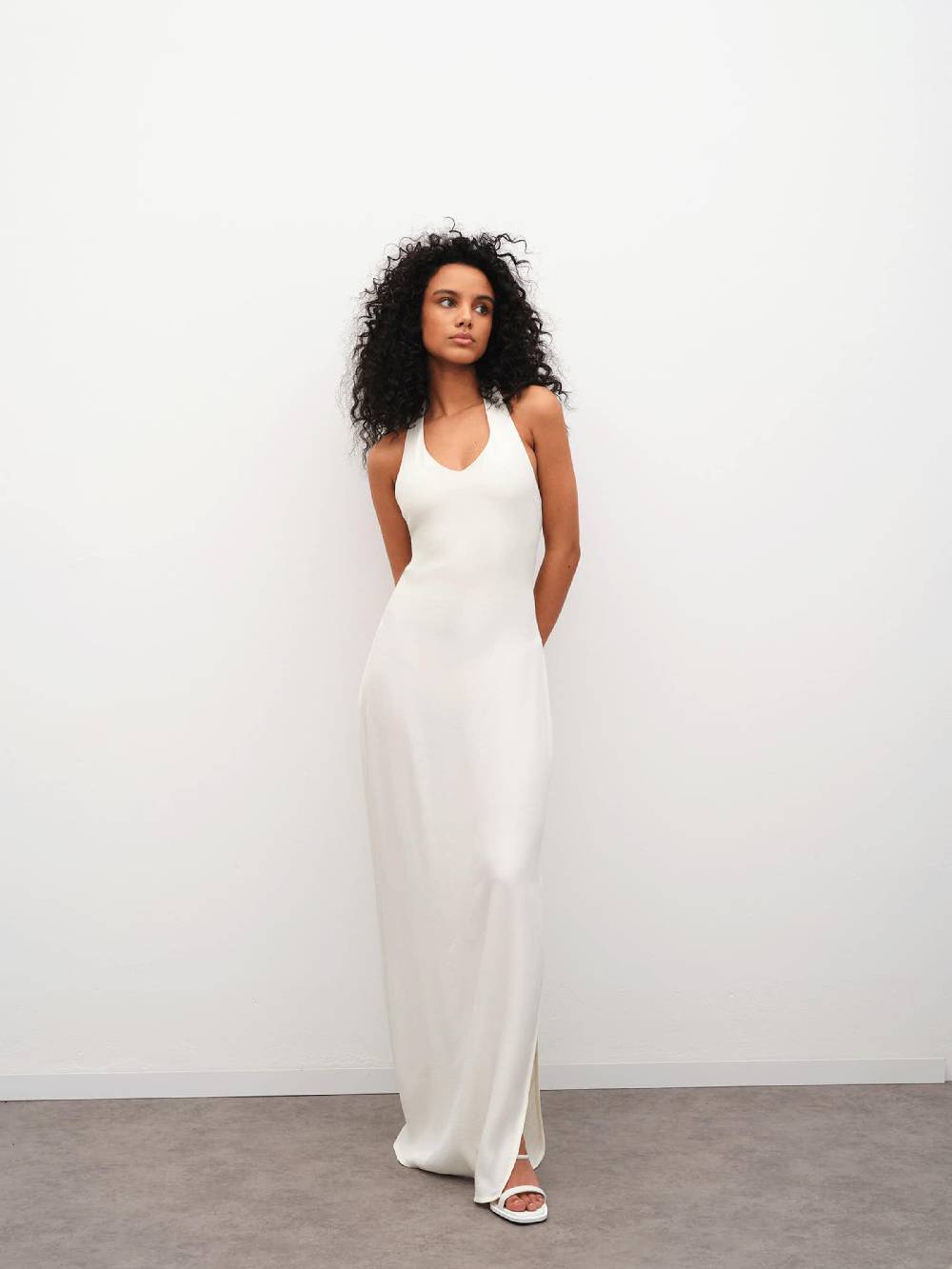 RÆRE By Lorena Rae Evening Dress 'Pina' In Off White