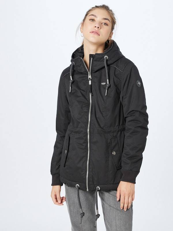 Ragwear Between-Seasons Parka 'DANKA' In Black