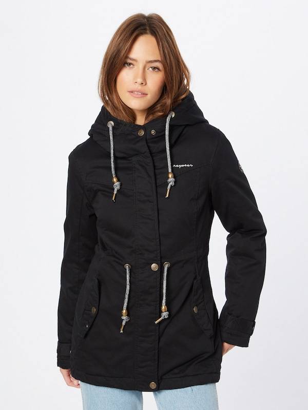 Ragwear Between-Seasons Parka 'RAQUELA' in Black