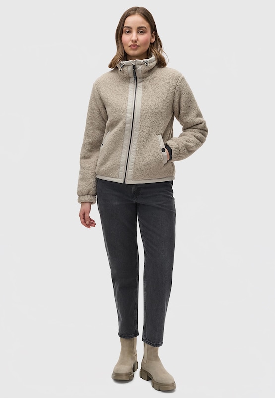 Ragwear Fleece Jacket 'Nordicka' in Beige