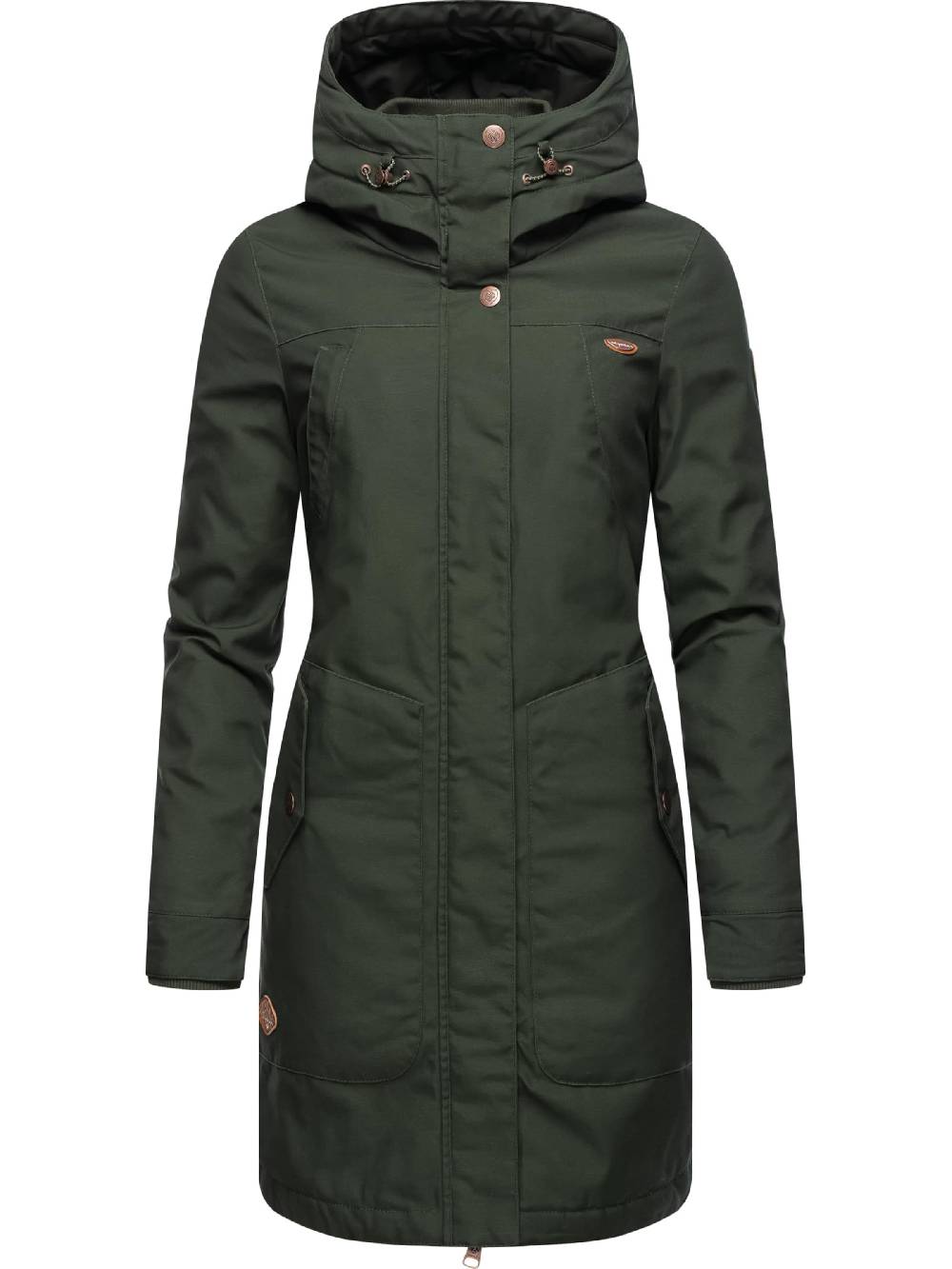 Ragwear Raincoat 'Jannisa' In Dark Green