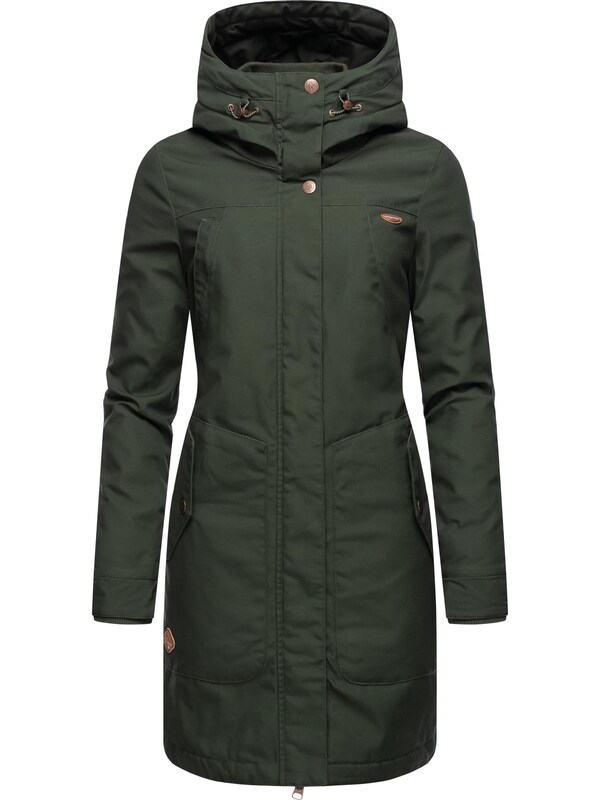 Ragwear Raincoat 'Jannisa' in Dark Green