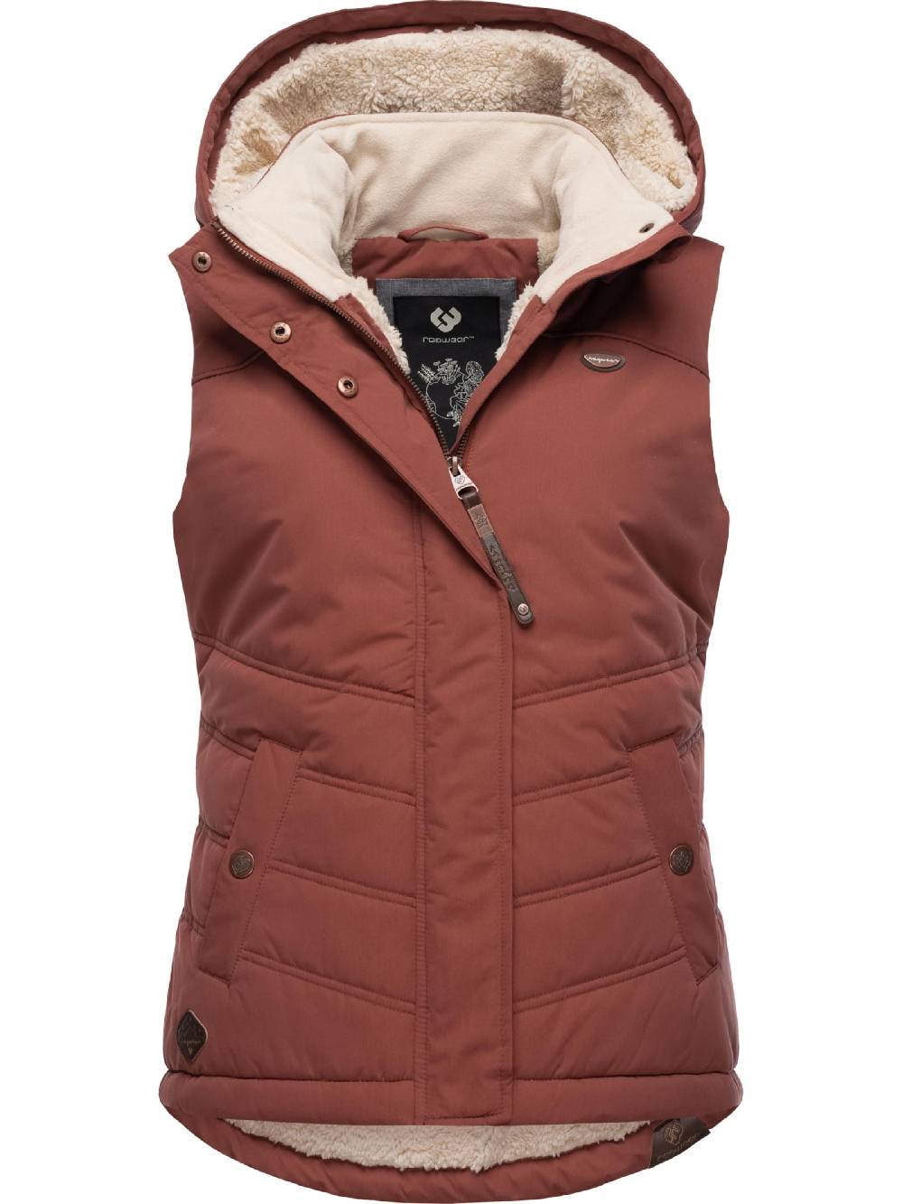 Ragwear Vest 'Hesty' In Auburn