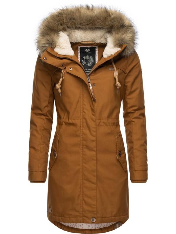 Ragwear Winter Parka 'Tawny' in Brown