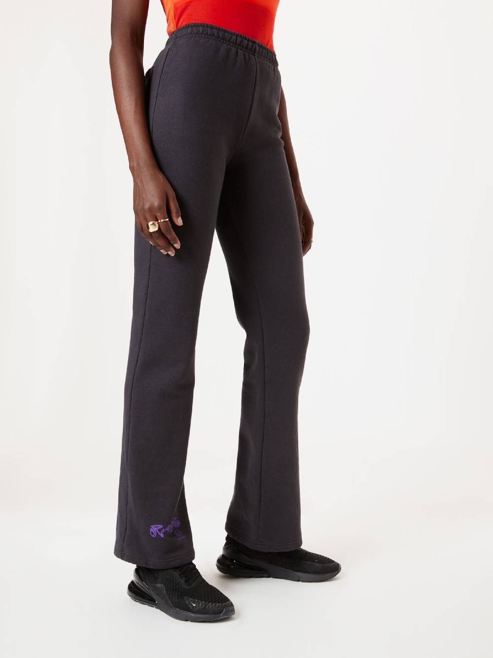 Rebirth Studios Flared Pants 'Peter' In Dark Grey