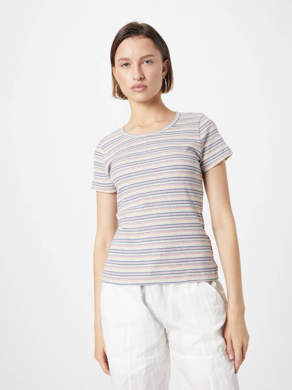 Rebirth Studios Shirt 'Jamie' In Mottled Grey