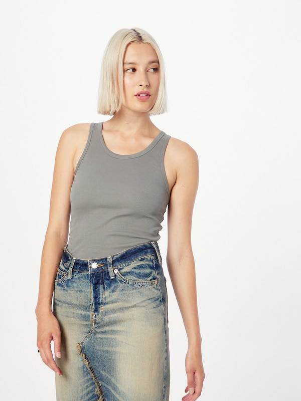 Rebirth Studios Top 'Ivy' in Grey