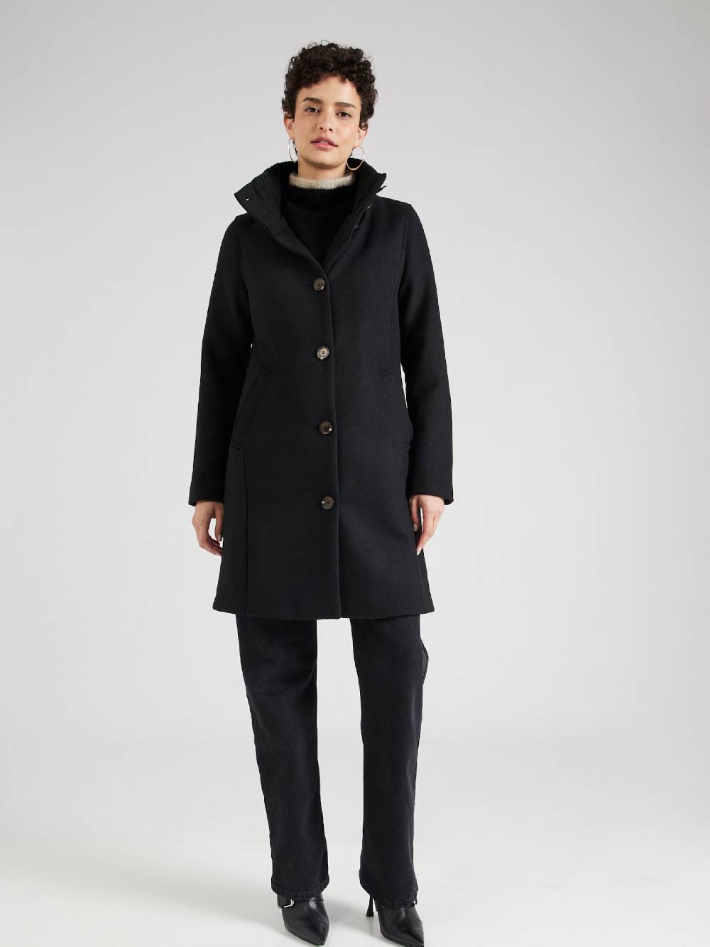 S.Oliver Between-Seasons Coat In Black