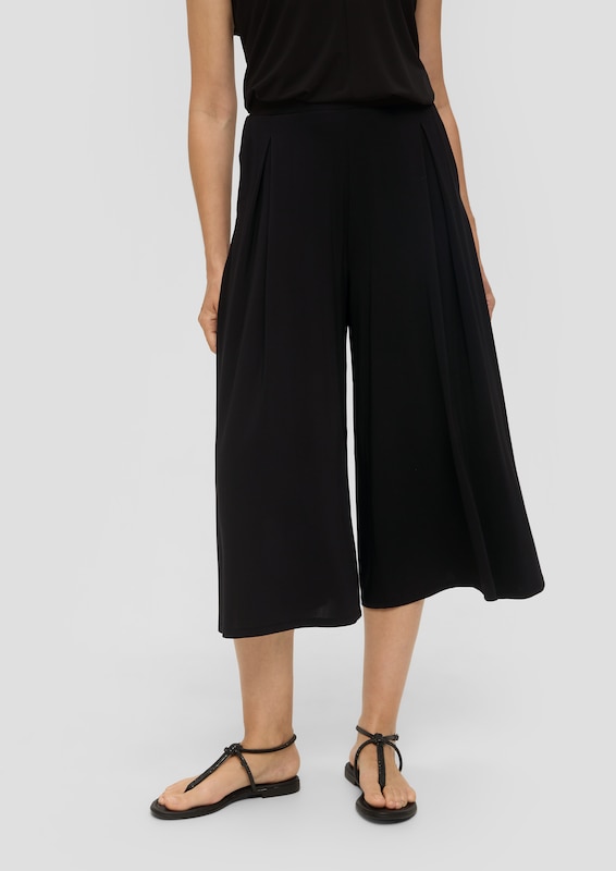 s.Oliver BLACK LABEL Wide leg Pants in Black