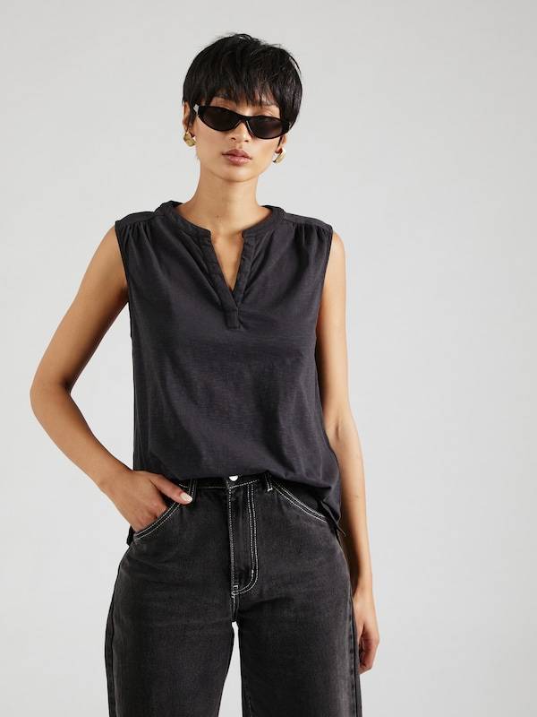 s.Oliver Blouse in Mottled Black