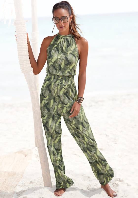 s.Oliver Jumpsuit 'LM' in Khaki, Olive