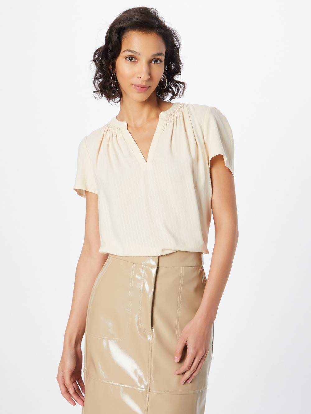 SAINT TROPEZ Blouse 'Britta' In Cream