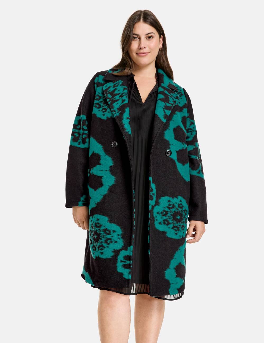 SAMOON Between-Seasons Coat In Black