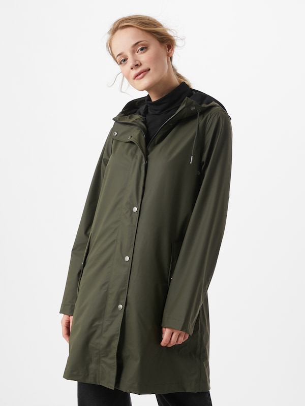 Samsøe Samsøe Between-Seasons Coat 'Stala' In Dark Green