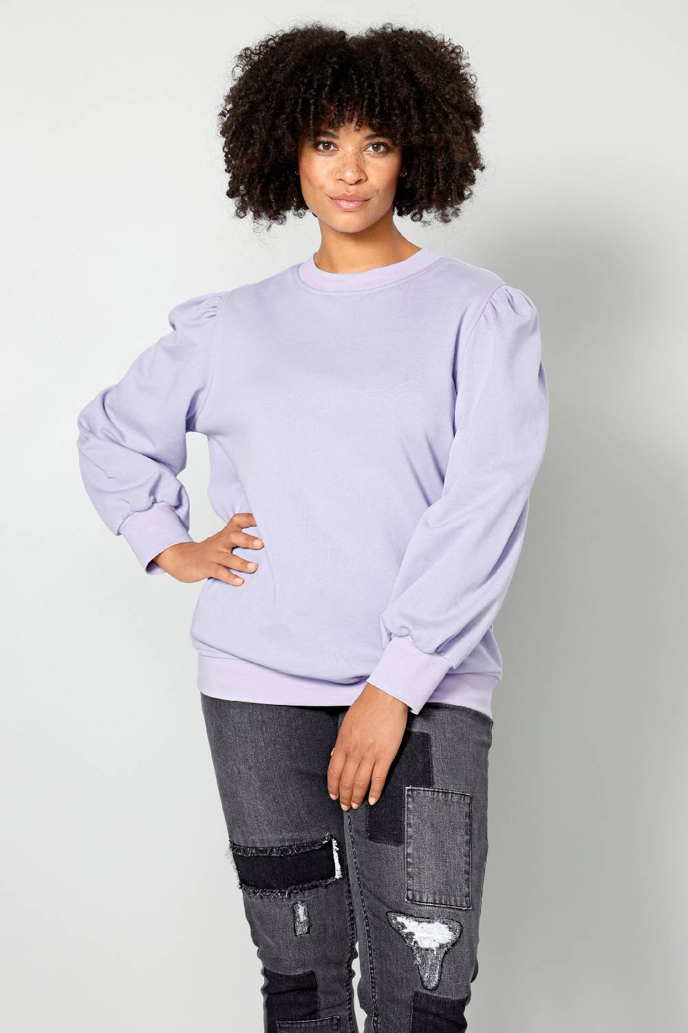 Sara Lindholm Sweatshirt In Lilac