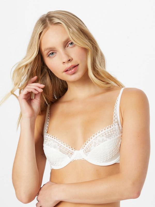 Scandale éco-lingerie Balconette Bra in Cream