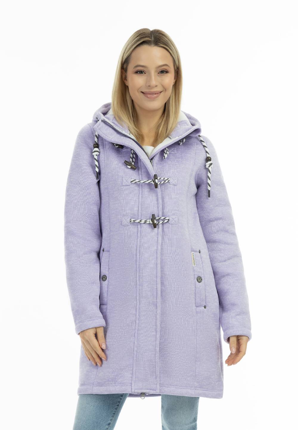Schmuddelwedda Between-Seasons Coat In Light Purple