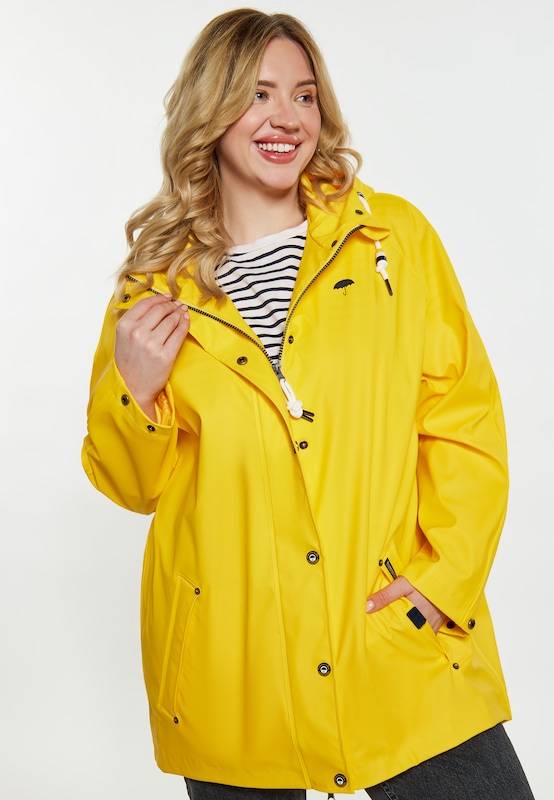 Schmuddelwedda Between-Seasons Coat in Yellow