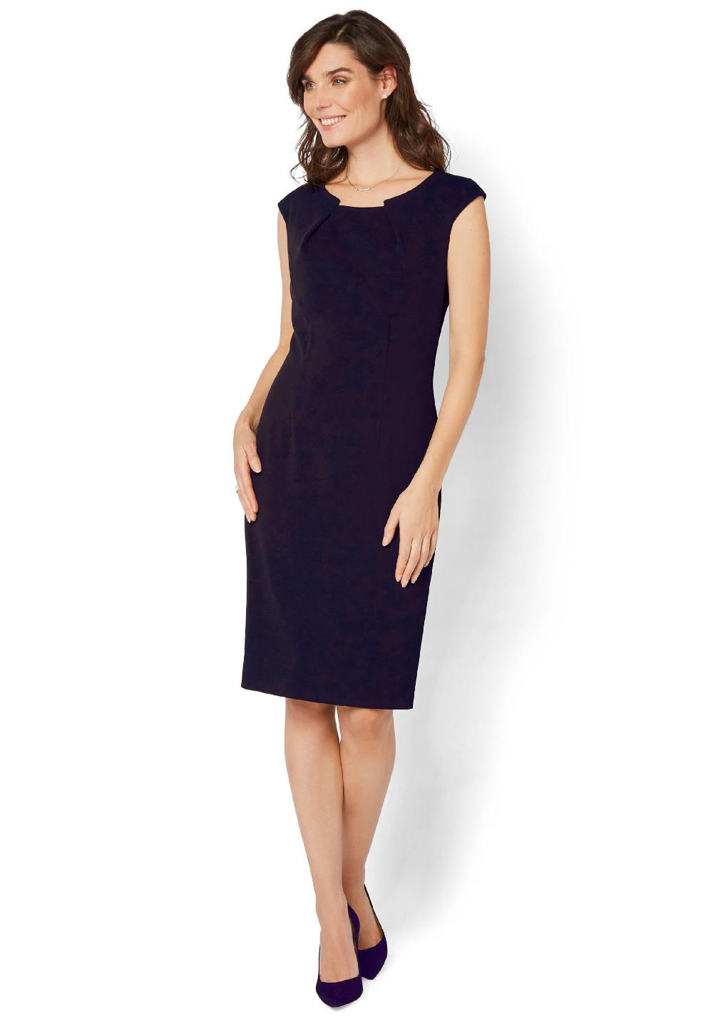 Select By Hermann Lange Sheath Dress In Marine Blue