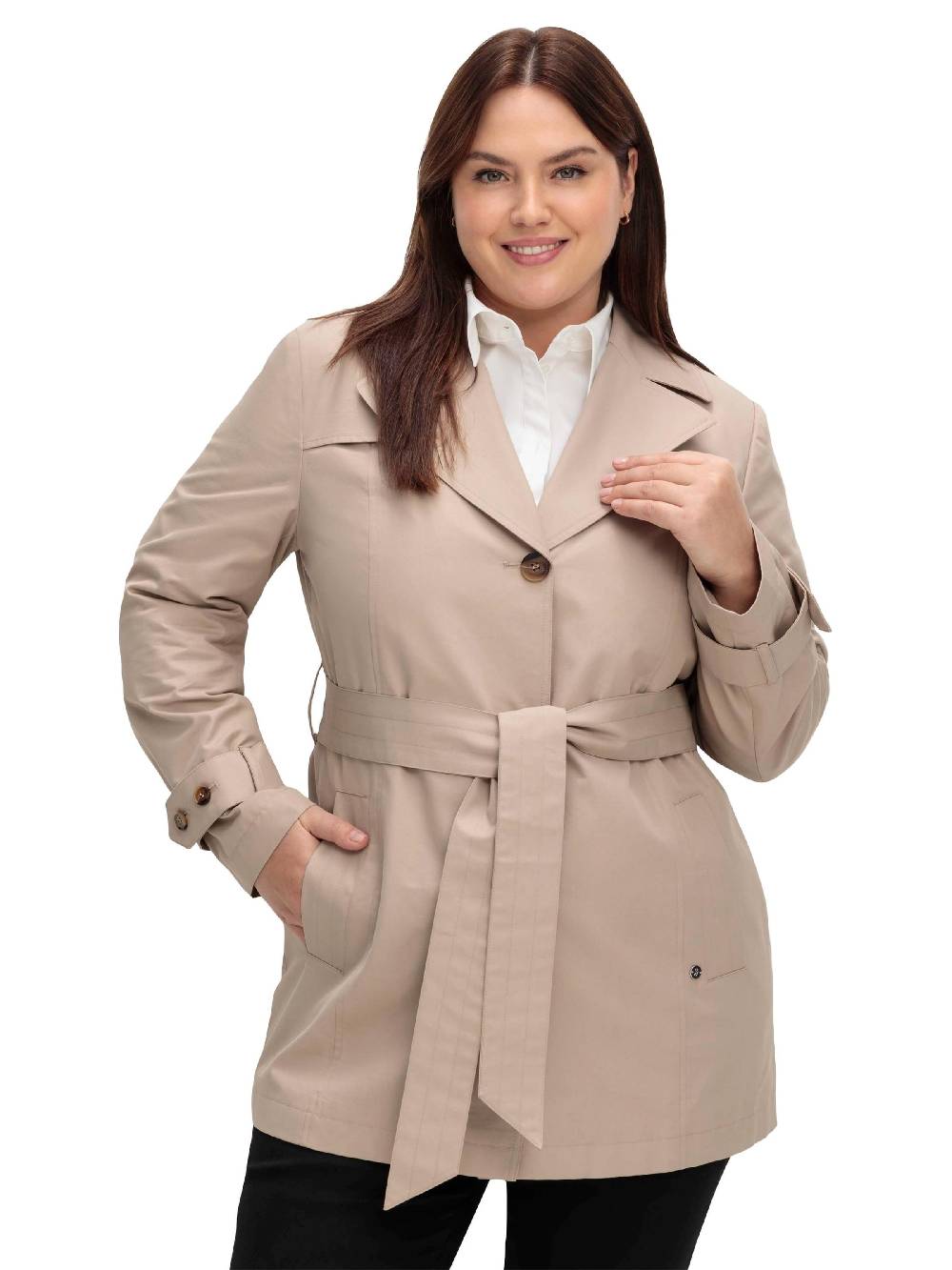 SHEEGO Between-Seasons Coat In Beige