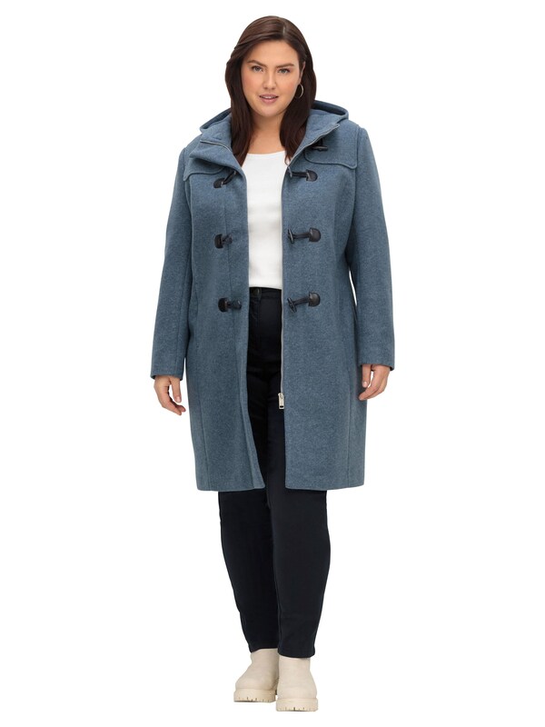 SHEEGO Between-Seasons Coat in Dusty Blue