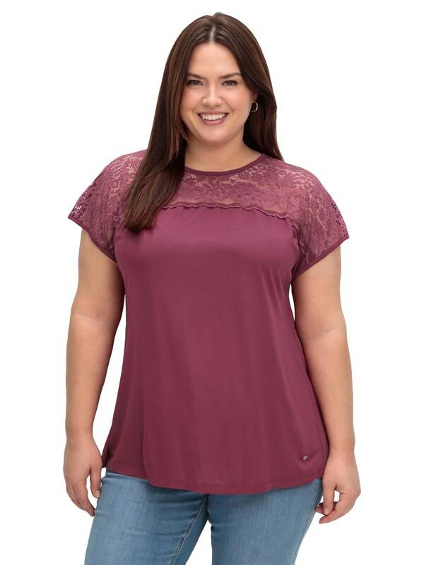 SHEEGO Blouse in Dark Pink