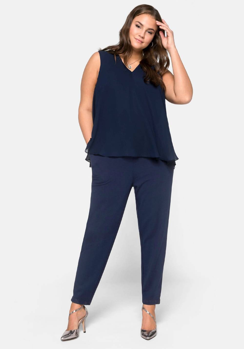 SHEEGO Jumpsuit In Marine Blue