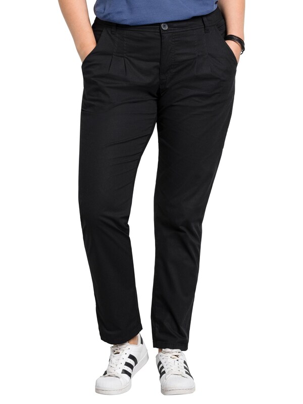 SHEEGO Slim fit Chino Pants in Black