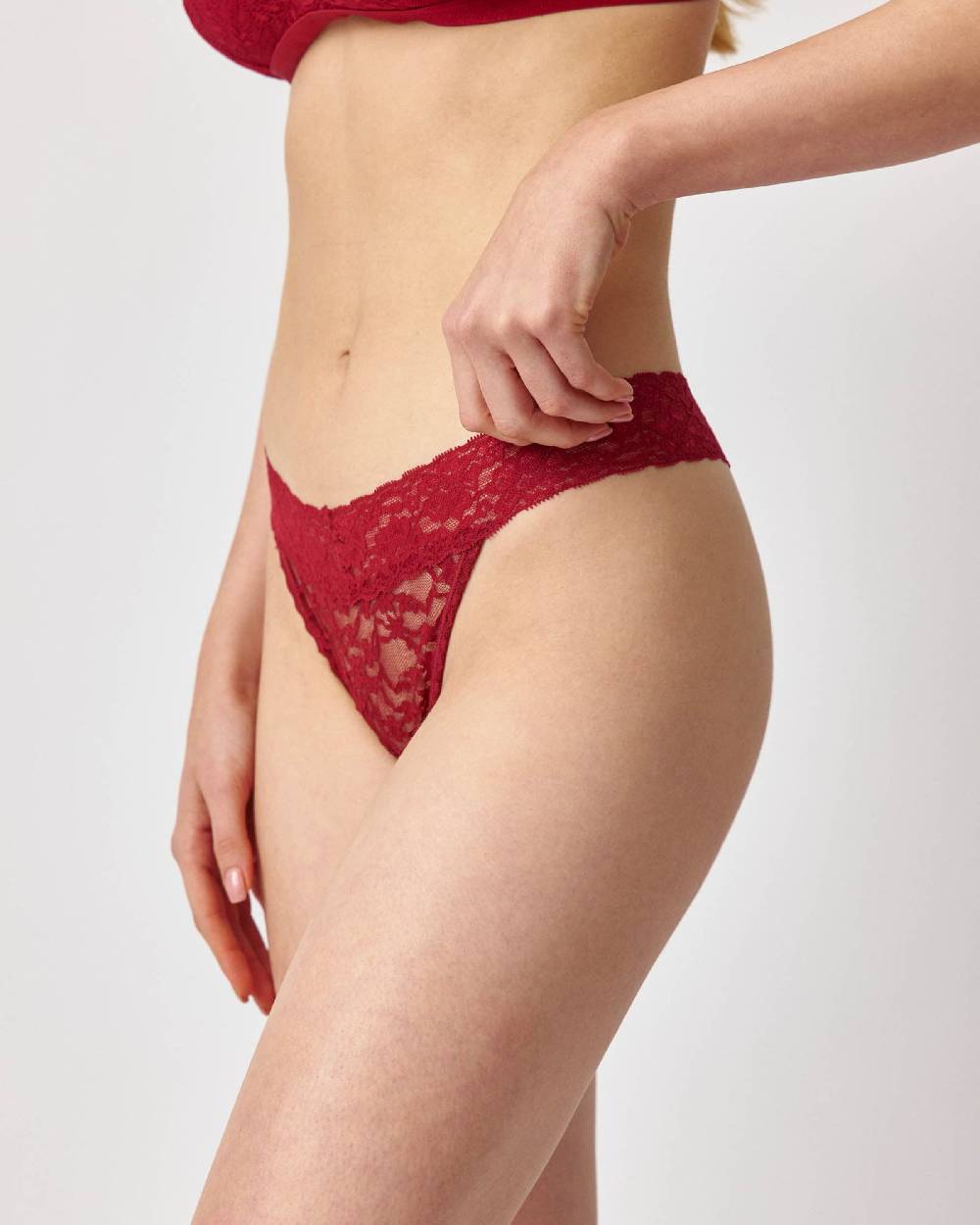 SNOCKS Thong In Wine Red