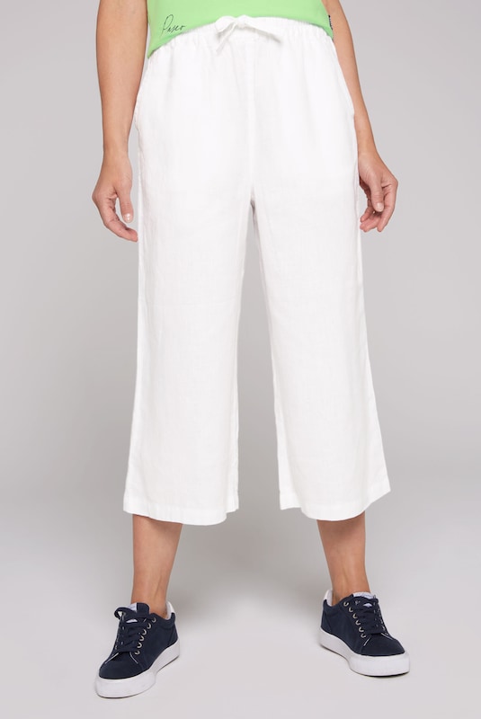 Soccx Regular Pants in White