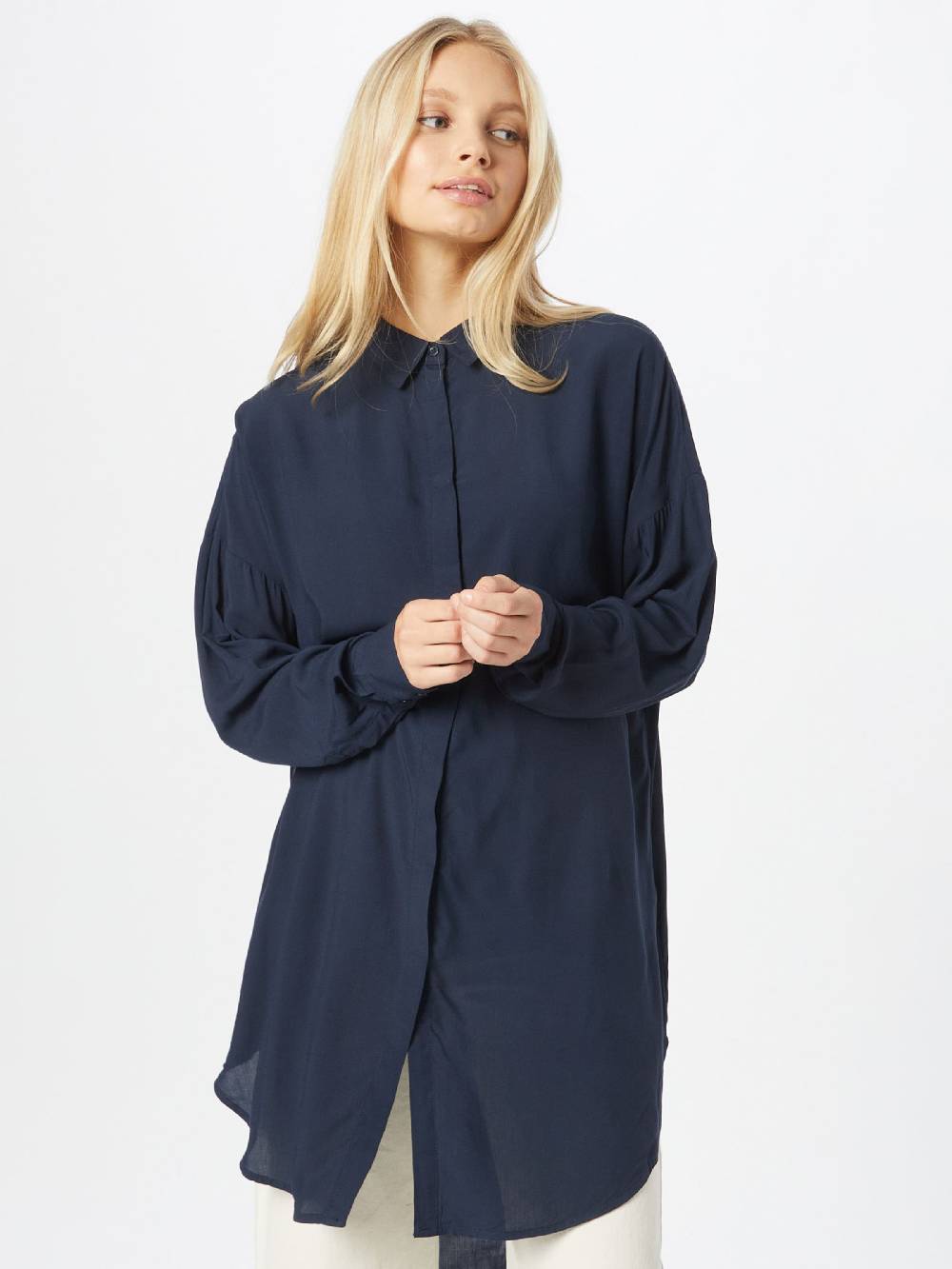 Soft Rebels Blouse In Navy
