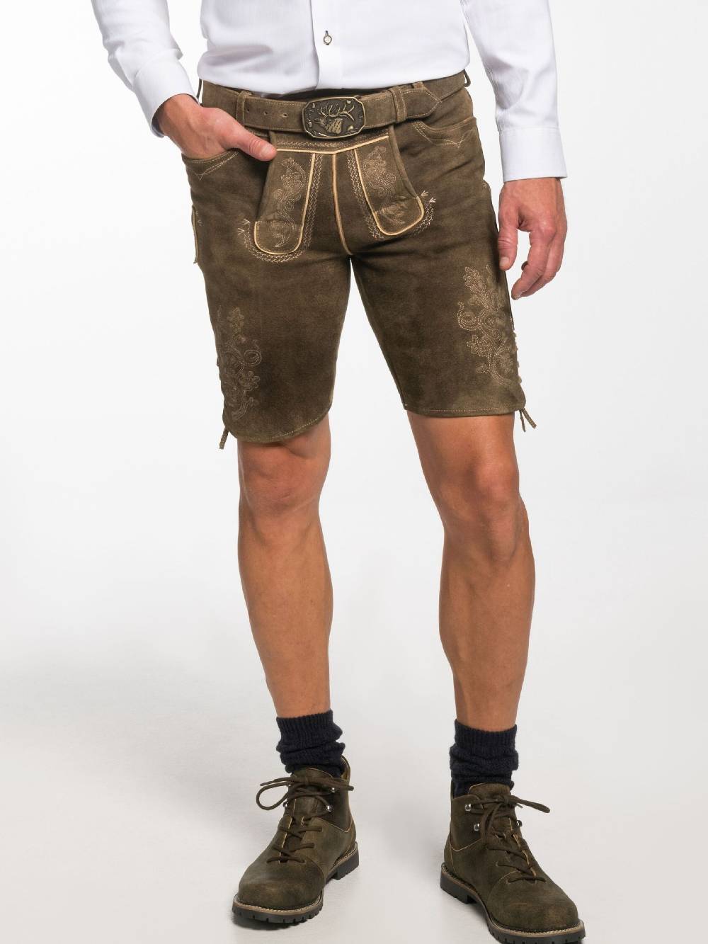 SPIETH & WENSKY Regular Traditional Pants 'Erfurt' In Brown